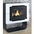 Pellet stove with ceramic coating h10126