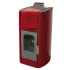 Ecological pellet stove with remote control h10116 burgundy