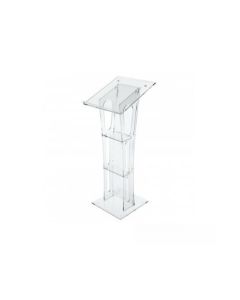 Leggio in plexiglass trasparente per conferenze h33905