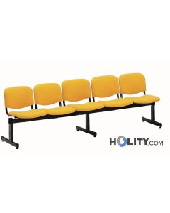 5-seater-bench-with-fire-retardant-padded-seat-h34404