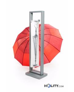 Espositore per buste porta ombrelli in acciaio inox h35802