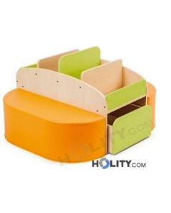 bookcase-with-pouf-for-nursery-school-h40239