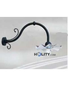 Lampada a muro con riflettore in rame smaltato h16820