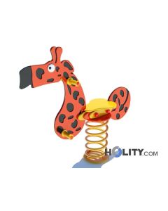 Gioco a molla per bambini giraffa h27101
