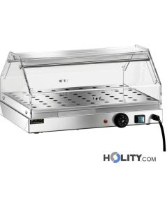Vetrinetta riscaldata in acciaio inox 50 cm h0991