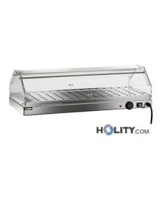 Vetrinetta riscaldata in acciaio inox 85 cm h0992