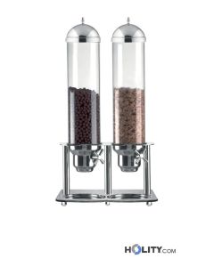 Double cereal dispenser 5+5 lt h1005_21