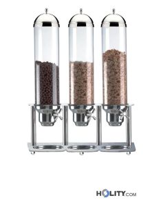 Triple cereal dispenser 5+5+5 lt h1005_22