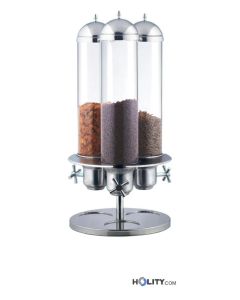 Rotating 3-container cereal dispenser h1005_23