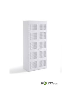 Metal cabinet with sound-absorbing doors h1033_10