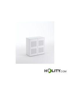 Metal cabinet with 2 sound-absorbing doors h1033_11