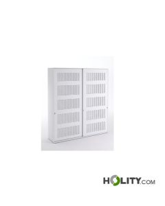 Office cabinet with sound-absorbing doors h1033_12
