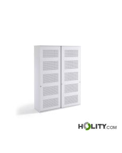 Cabinet with sound-absorbing sliding doors h1033_14