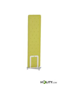 Acoustic panel with wheeled base h1033_19