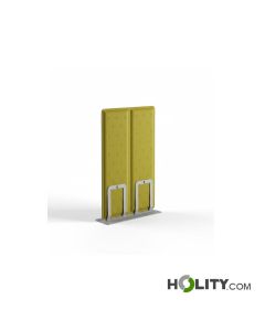 Double sound-absorbing panel with base h1033_20