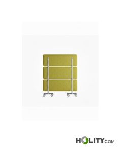 Basic office acoustic panels with wheels h1033_22