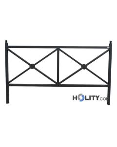 galvanized-steel-boundary-barrier-with-crossed-diagonal-bars-h10993