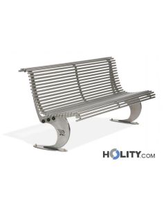 stainless-steel-bench-with-backrest-h14002