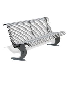 galvanized-steel-bench-with-backrest-h14003