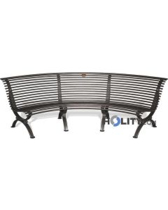 Outdoor metal furniture for urban form curve h140173