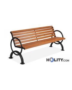 wooden-street-furniture-bench-with-armrests-h14018