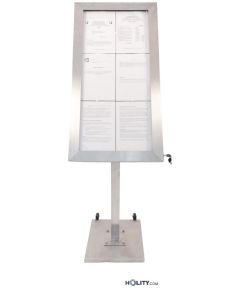 Led display 6A4 in brushed stainless steel h14815