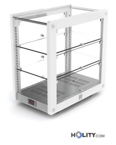 Vetrina porta brioches 3 piani riscaldata h16902