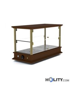 Vetrina bar portabrioches 2 piani riscaldata h16914