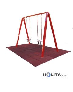 two-seater-metal-swing-h17207