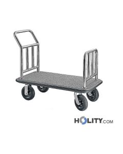 Carrello in acciaio inox portabagagli h24239