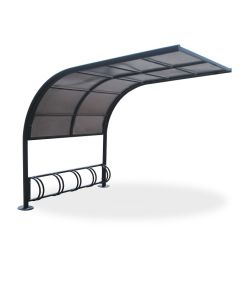 bicycle-shelter-with-polycarbonate-canopy-h28722