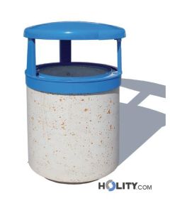 concrete-litter-bin-with-sheet-metal-lid-h287-104