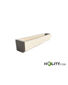 Rectangular planter for green spaces h319_155