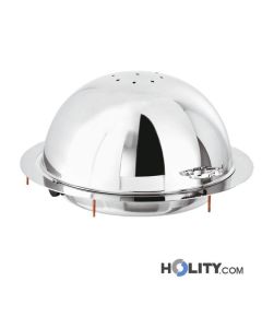 Round solid fuel chafing dish h34801