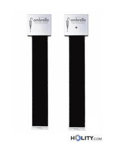 Espositore a parete per buste porta ombrelli bagnati h35804