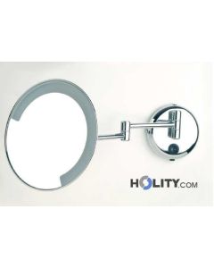 Specchio cosmetico ingranditore tondo a parete h3902