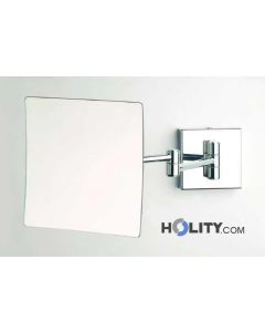 Specchio cosmetico ingranditore quadrato a parete h3903