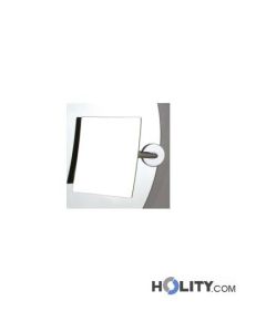 Specchio cosmetico ingranditore quadrato con morsetto h3907
