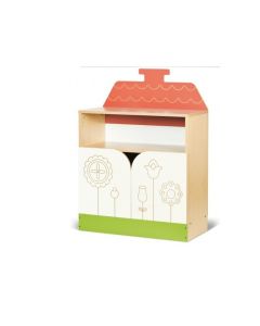 house-shaped-cabinet-2-doors-with-shelf-for-nursery-school-h40237