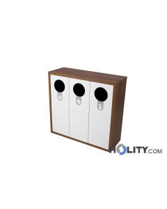 3-compartment recycling bin h42401