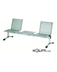 waiting-room-bench-with-two-seats-and-a-small-table-h44934