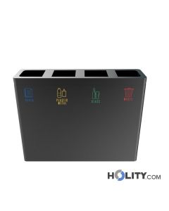 4-compartment waste collection container h469_08