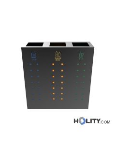 Three-compartment recycling station h469_09