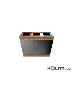 Three-compartment recycling bin h469_13