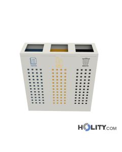 Three-compartment waste collection container h469_16
