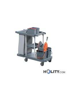 Cleaning trolley with bag holder h489_19