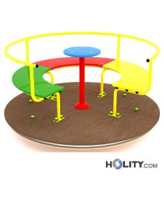 Rotating carousel for gardens and playrooms h575_16