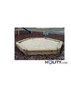 Hexagonal playground sandbox h649_03