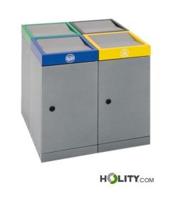 Indoor recycling station for waste separation h719_03