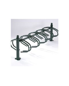Rastrelliera a 10 posti bifacciale verde h729_58